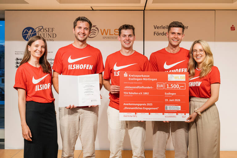 WLSB-Stiftung zeichnet TSV Ilshofen für vorbildliches Projekt aus