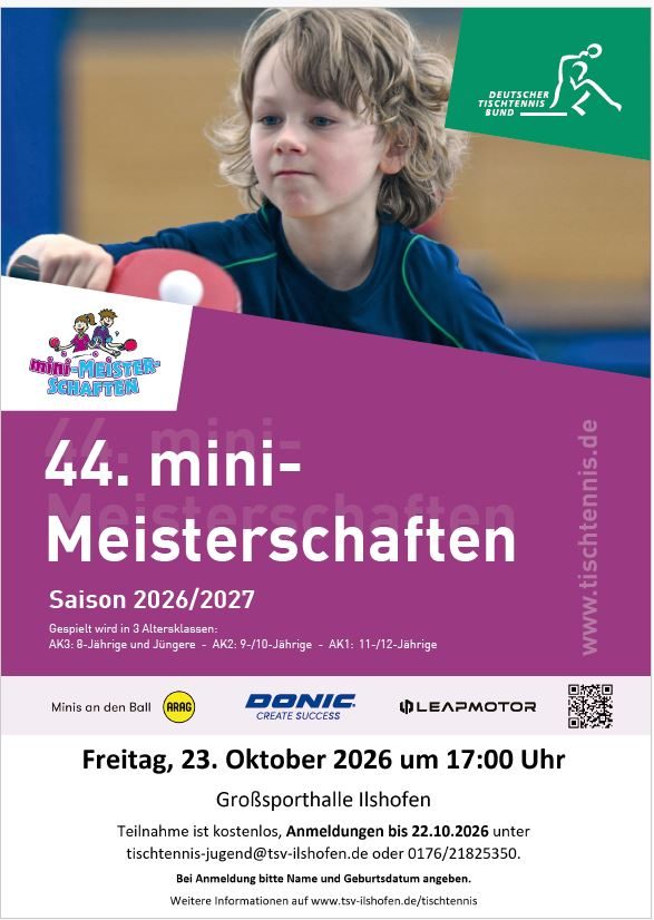 Einladung zum Ortsentscheid der 44. mini-Meisterschaften